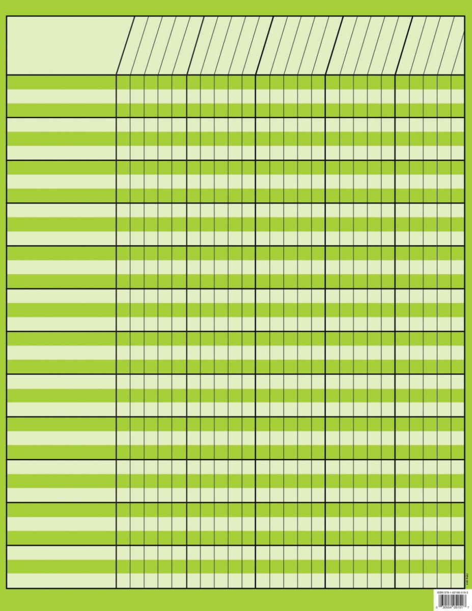 1499045 Press Incentive Chart, 17 X 22 In. - Lime Green