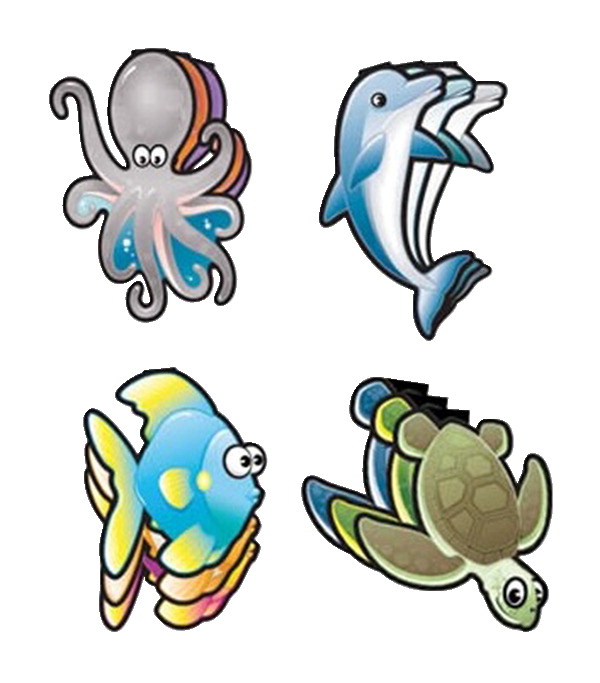 Bookmark Water World Clip Over The Page Assortment - Pack Of 40