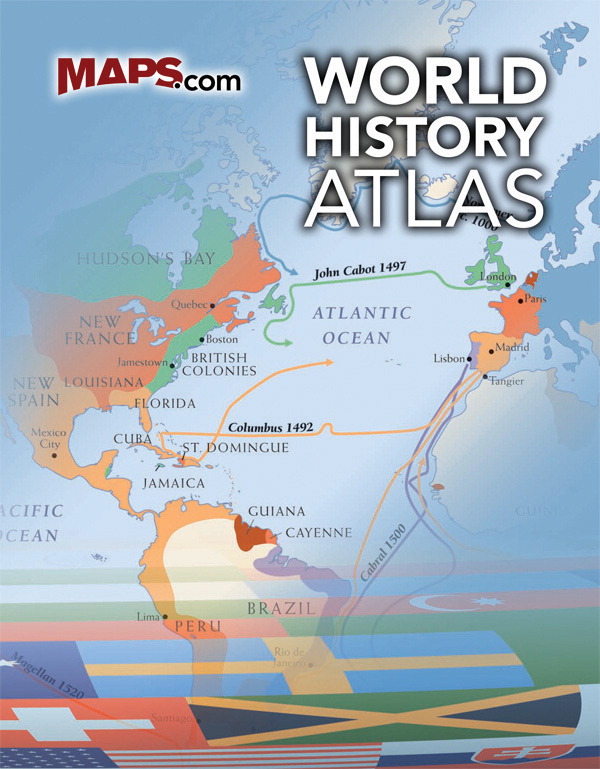 1499003 Atlas World History Map - 8.5 X 11 In.