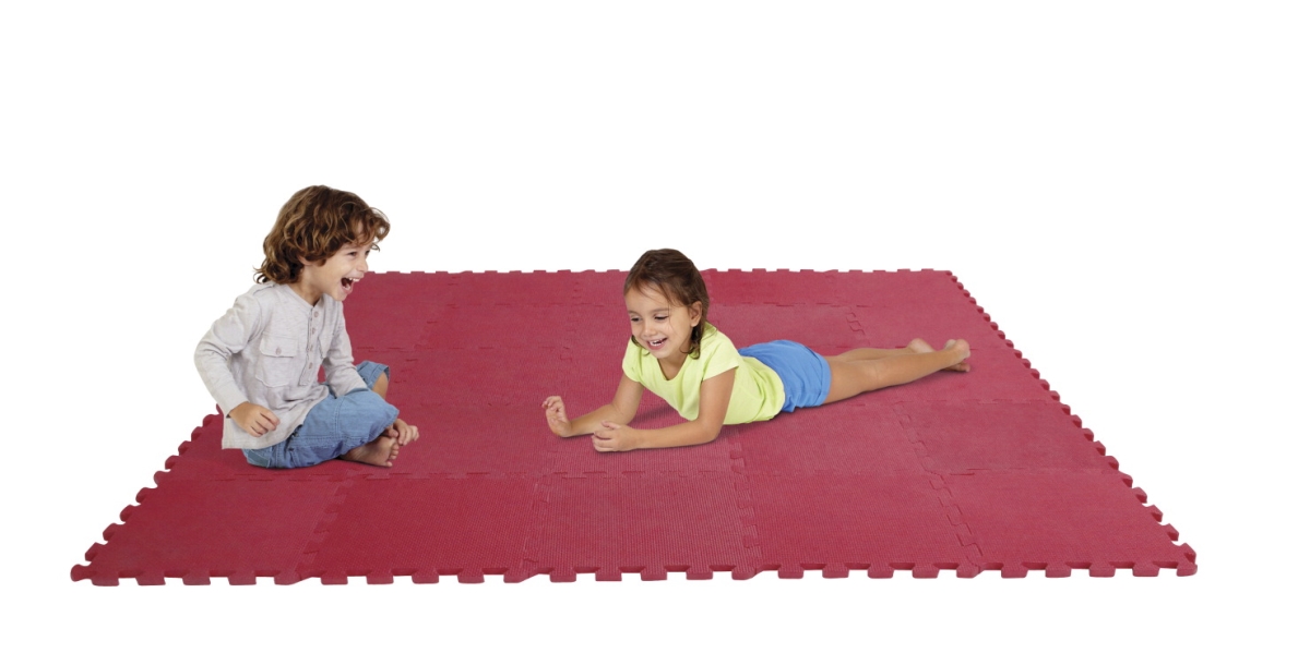 Play Puzzle Mat - Red - Set Of 25