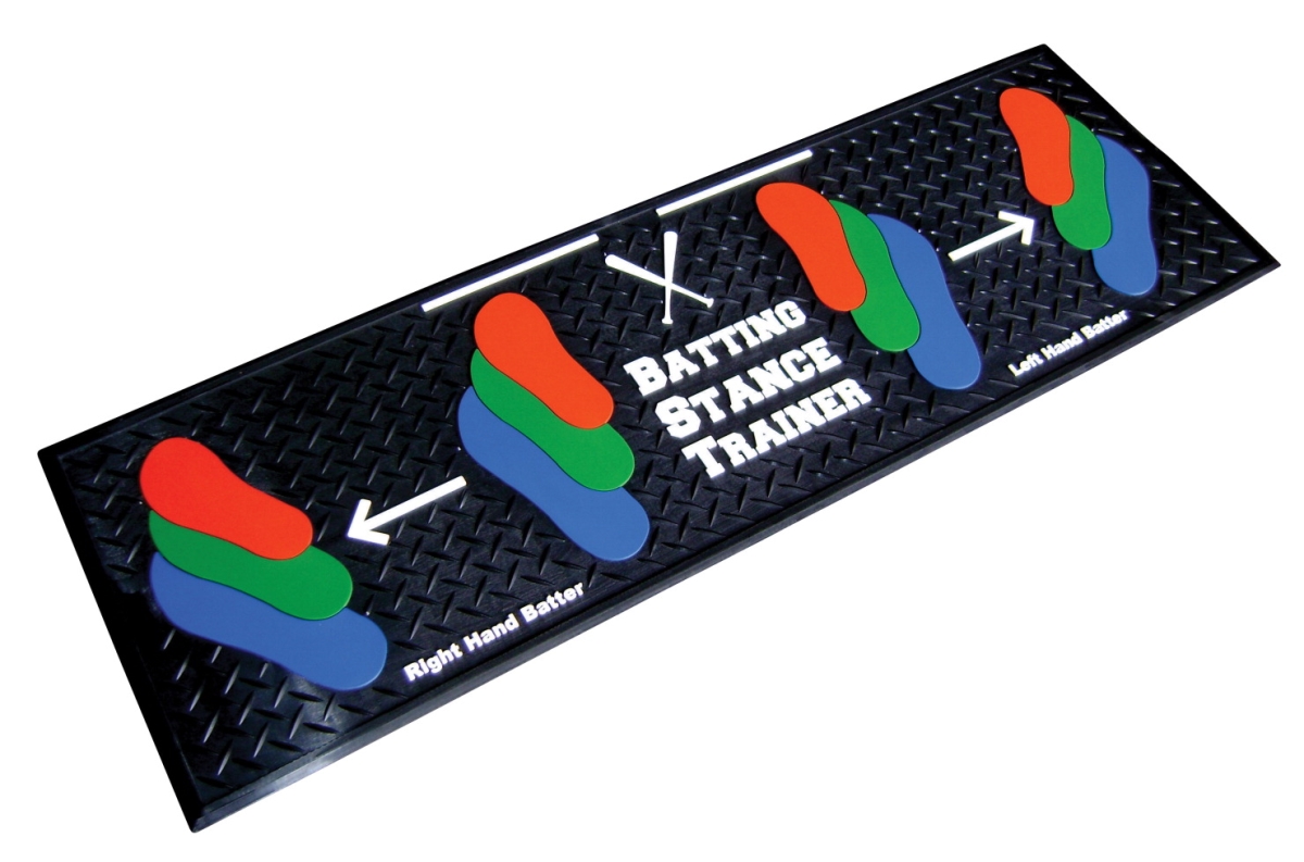 1507841 17.5 X 52.5 In. Batting Stance Trainer Mat, Poly Molded Vinyl - Multicolor
