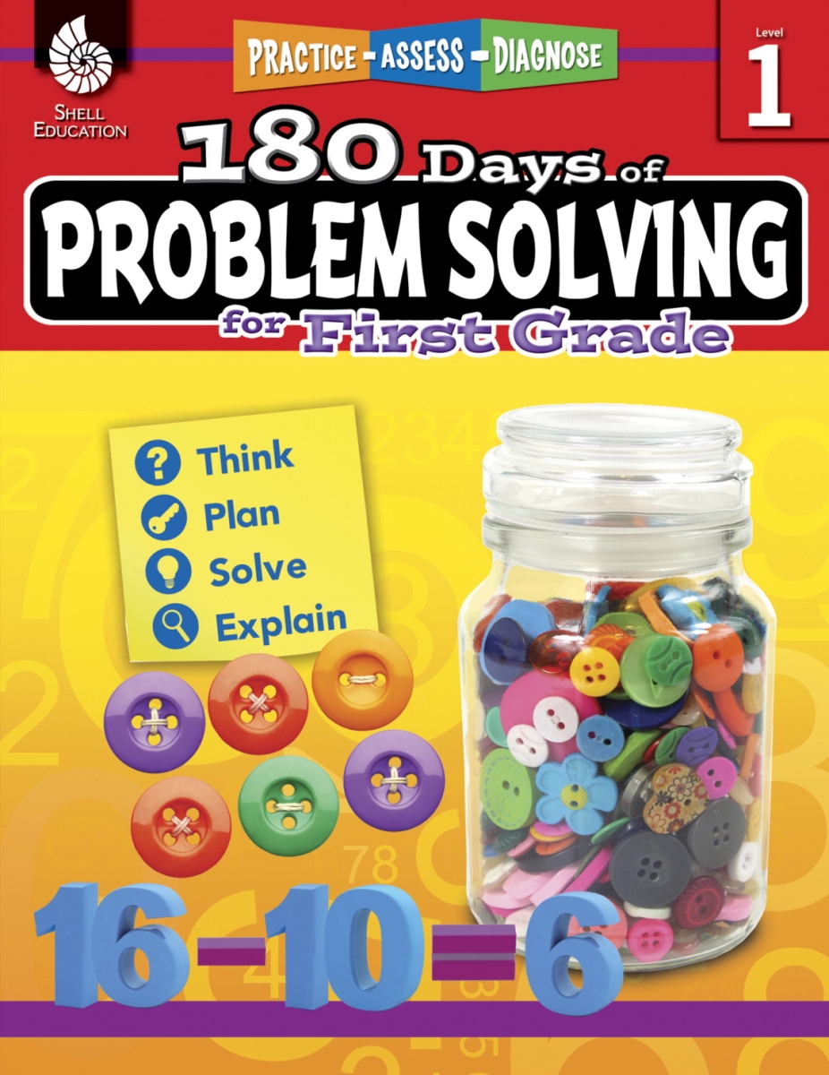1568162 180 Days Of Problem Solving Book, Grade 1