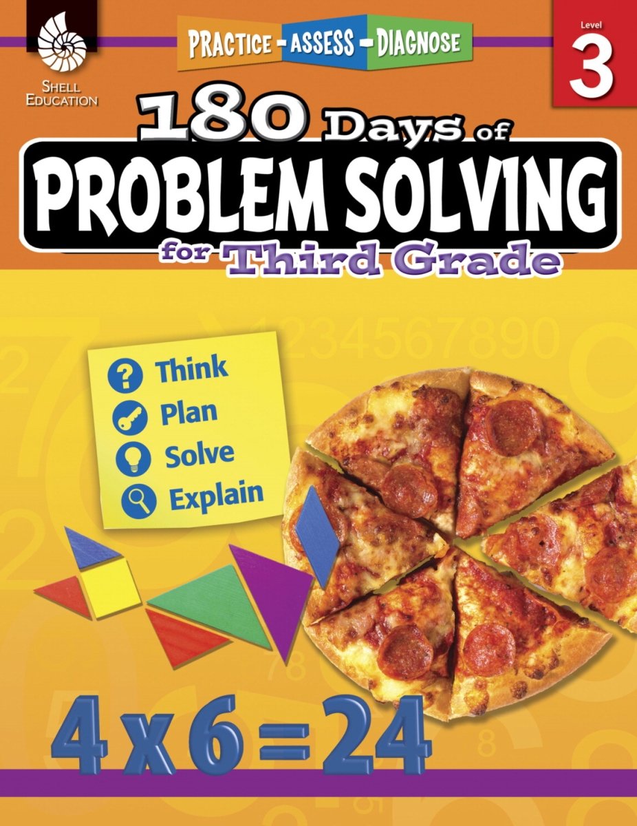 1568164 180 Days Of Problem Solving Book, Grade 3