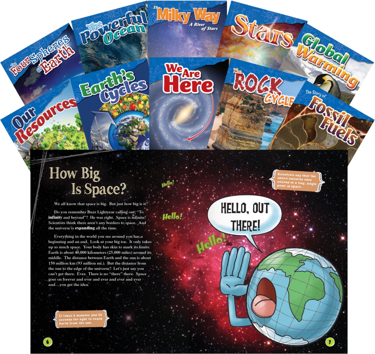 1532024 Teacher Created Materials Earth & Space Book, Grades 4-5 - Set Of 10