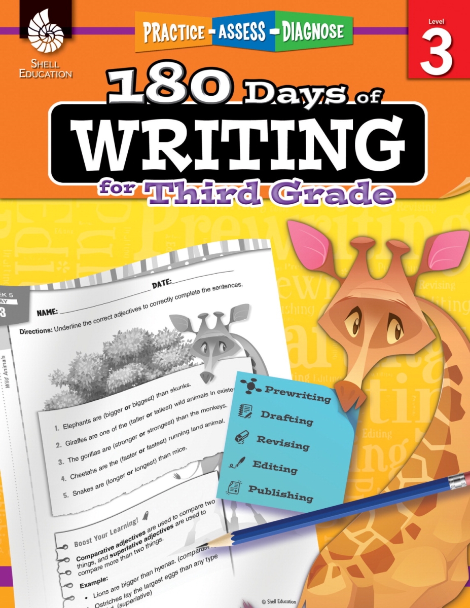 1532036 180 Days Of Writing Book, Grade 3