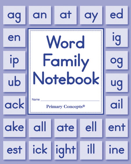 1498930 Word Family Notebook - Grades K-1, Pack Of 20