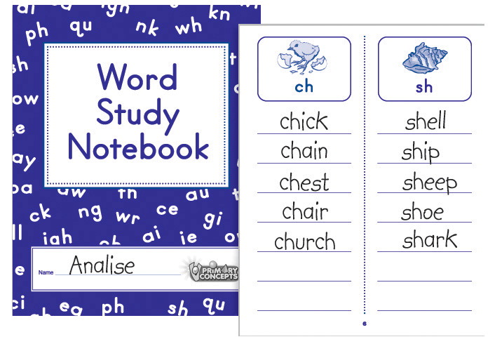 1498931 Word Study Notebook - Grades 1-3, Pack Of 20