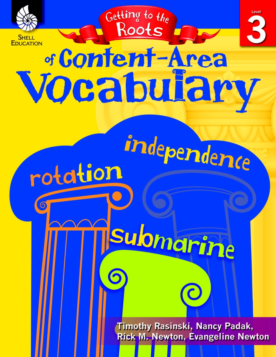 1495898 Getting To The Roots Of Content-area Vocabulary Book, Grade 3