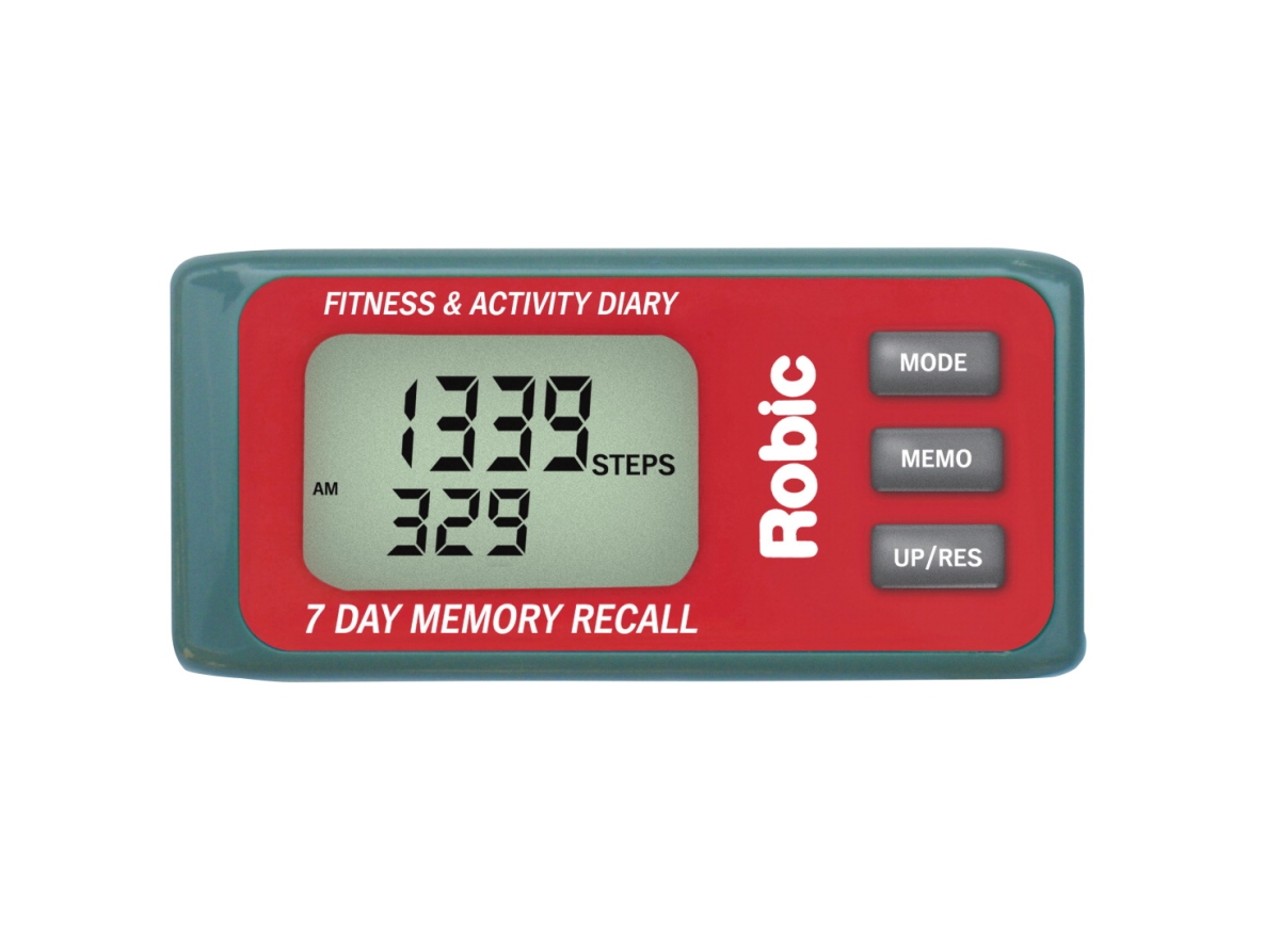 1498160 M339 Pedometer With 3d Motion Sensor Memory, Red