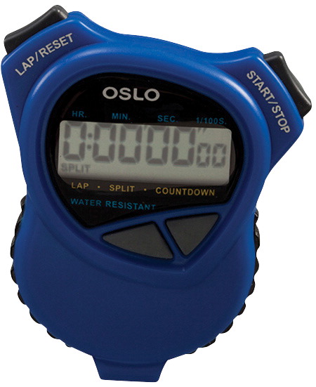 Oslo 1497900 1000W Dual Stop Watch with Countdown Timer Blue