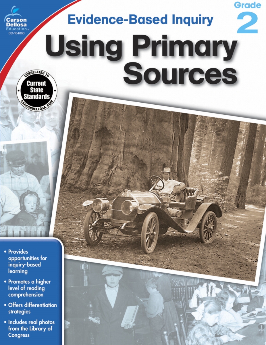 1568194 Evidence Based Inquiry Using Primary Sources Book, Grade 2
