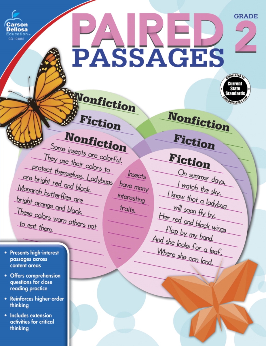 1568447 Paired Passages Book, Grade 2