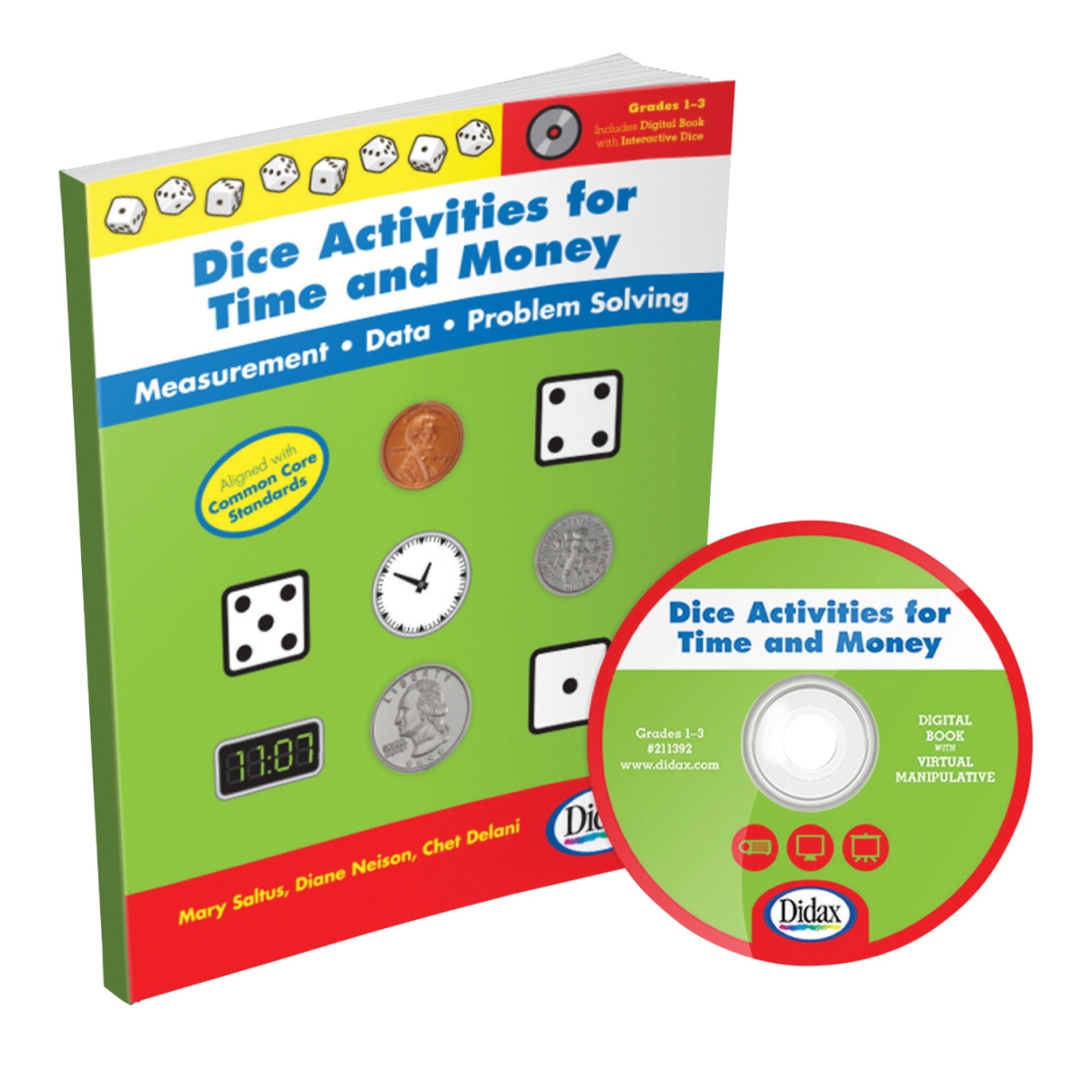 1502089 Dice Activities For Time & Money Softcover Book, Grades 1 - 3