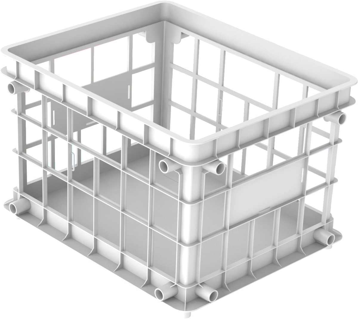1540634 Standard Crate, Letter-legal - White