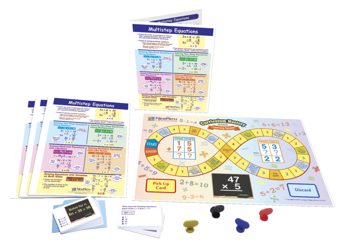 1571224 Learning Multistep Equations Learning Center Game, Grade 6-9