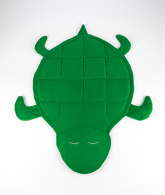 1543180 40 X 40 In. Weighted Fleece Turtle Blanket, Green