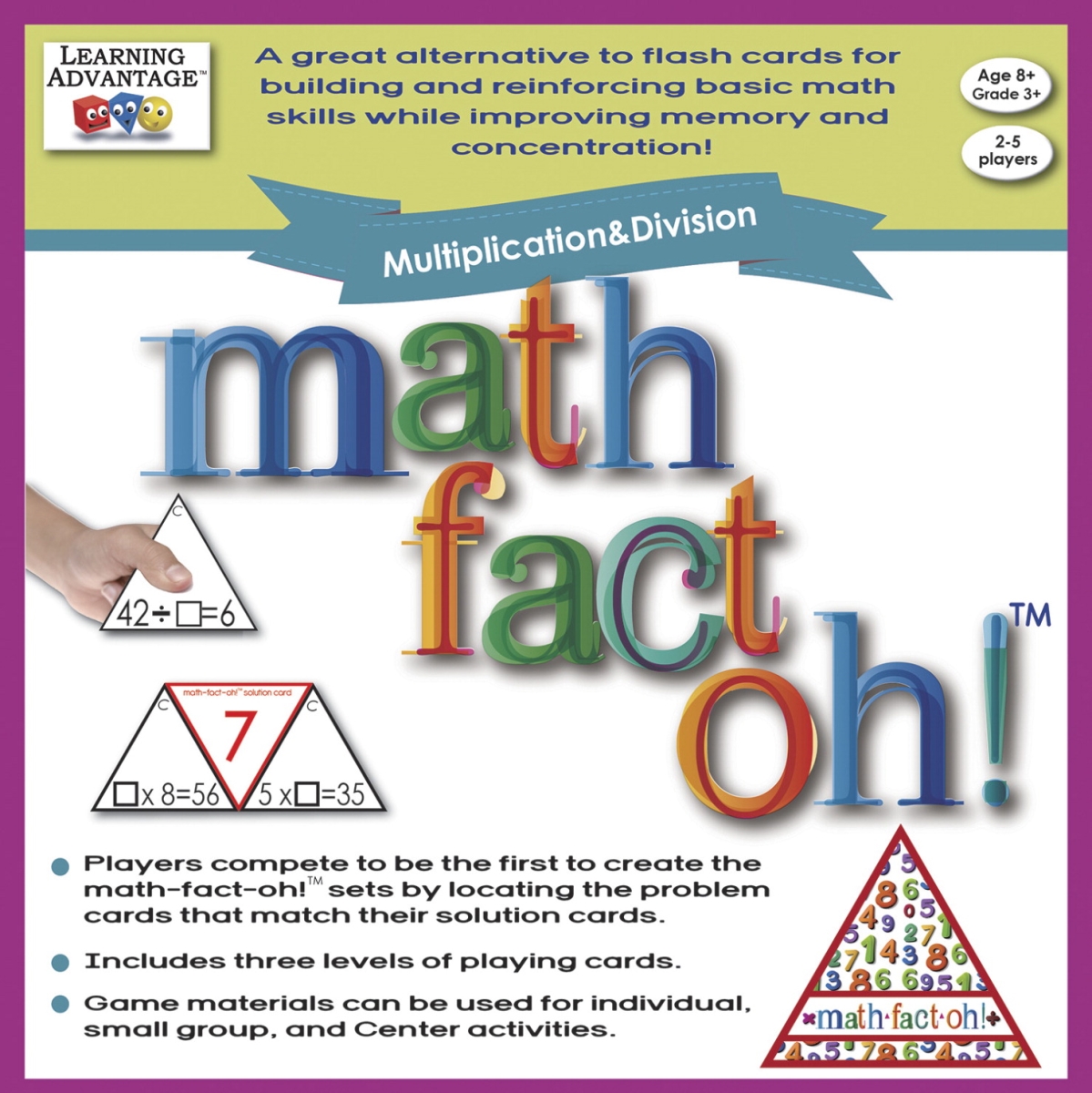 1540206 Math-fact-oh Multiplication & Division Game