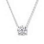 Ub-p-1371-dia-14kw-1 All Natural White Diamond Necklace, One Size