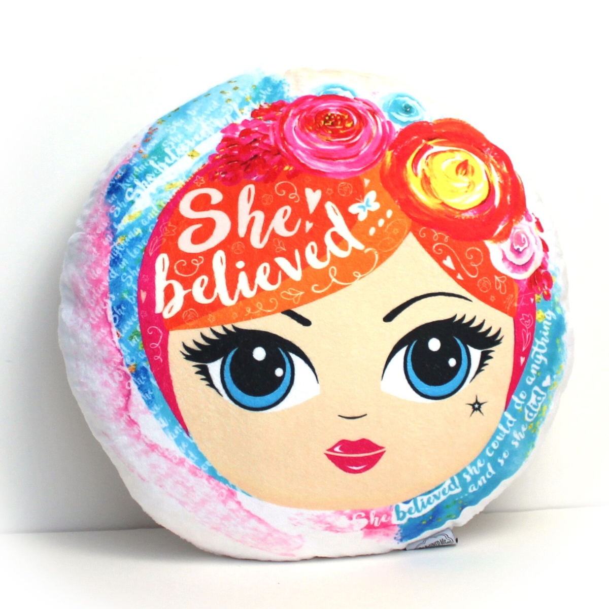 2004 She Believed Throw Pillow - Multi Color