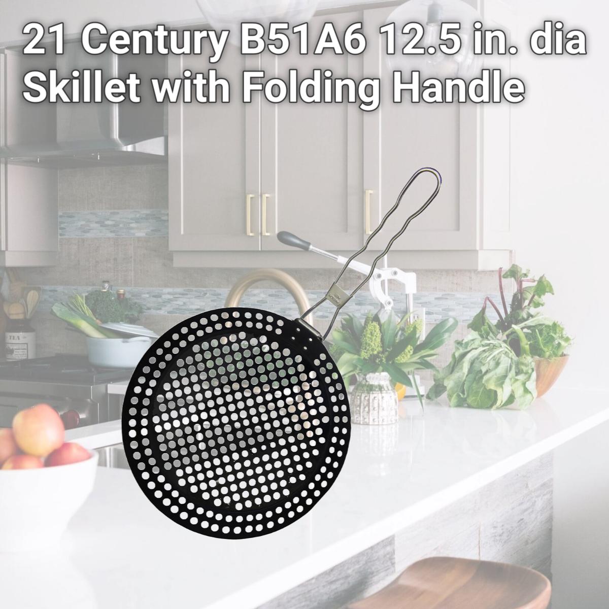 Picture of 21 Century B51A6 12.5 in. dia Skillet with Folding Handle
