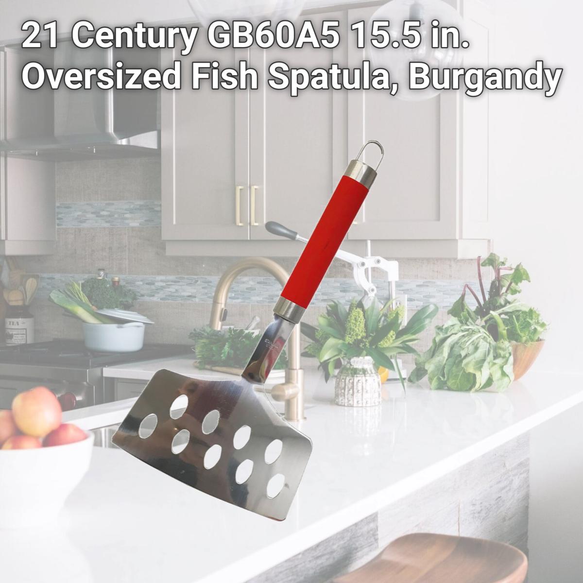 Picture of 21 Century GB60A5 15.5 in. Oversized Fish Spatula, Burgandy