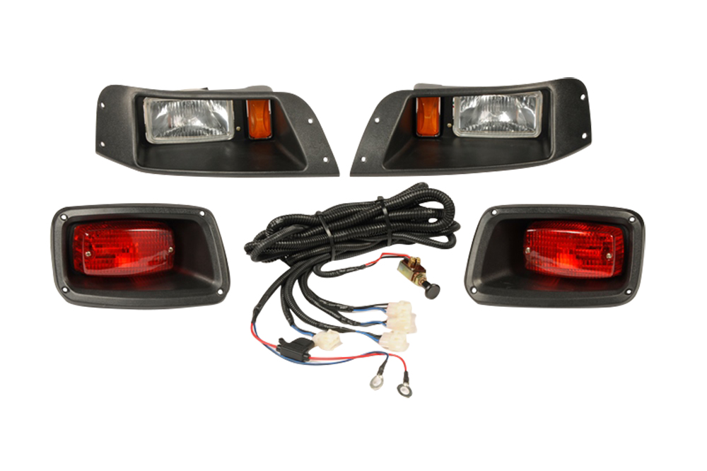 Lpa100 Ezgo Basic Light Kit With Adjustable Head Lights & Led Tail Lights