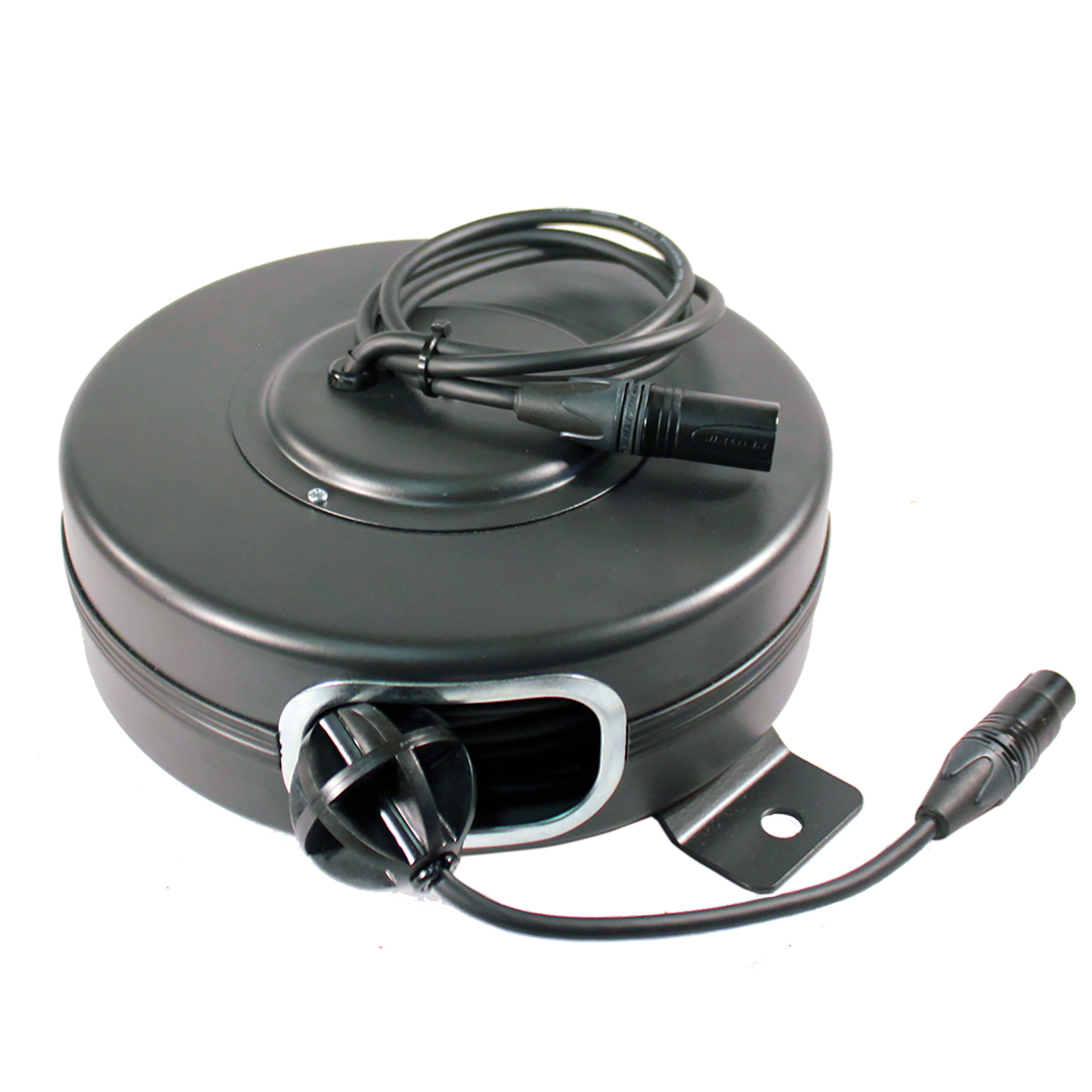 UPC 896507001141 product image for DMX-40-S 40 ft. Retractable Female DMX Cable Reel - Black | upcitemdb.com