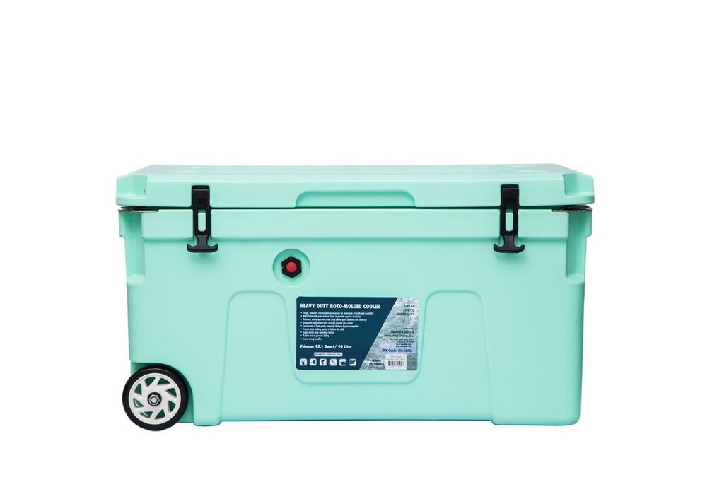 Cyy-513457 90l Seafoam Premium Cooler With Wheels - Green