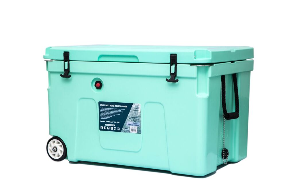 Cyy-513495 140l Seafoam Premium Cooler With Wheels - Green