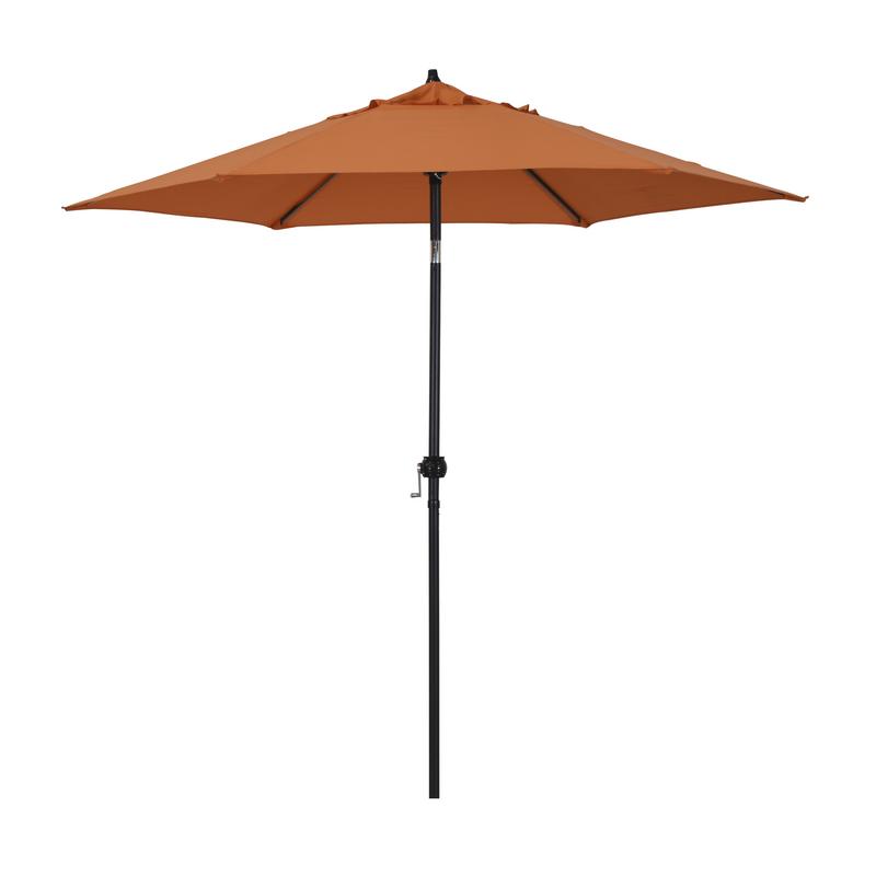 Eco906d709-p17 9 Ft Steel Market Umbrella With Push Tilt, Polyester - Tuscan