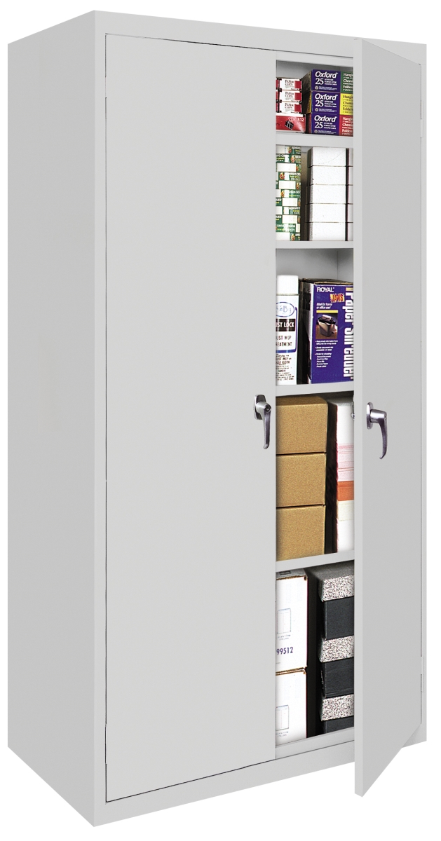 Fixed Shelf Storage Center - Gray, 27 X 15 X 72 In.