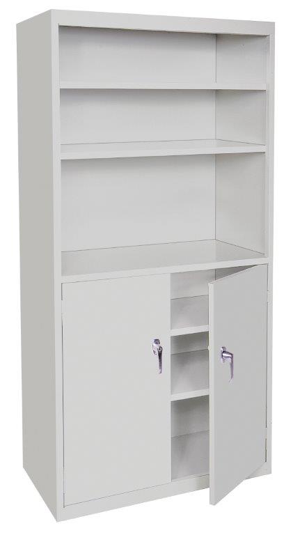 Af-301-g New Look Contemporary Storage Center - Gray, 30 X 18 X 72 In.