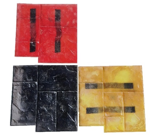 Fxst100 Ashlar Slate Floor Stamp Set