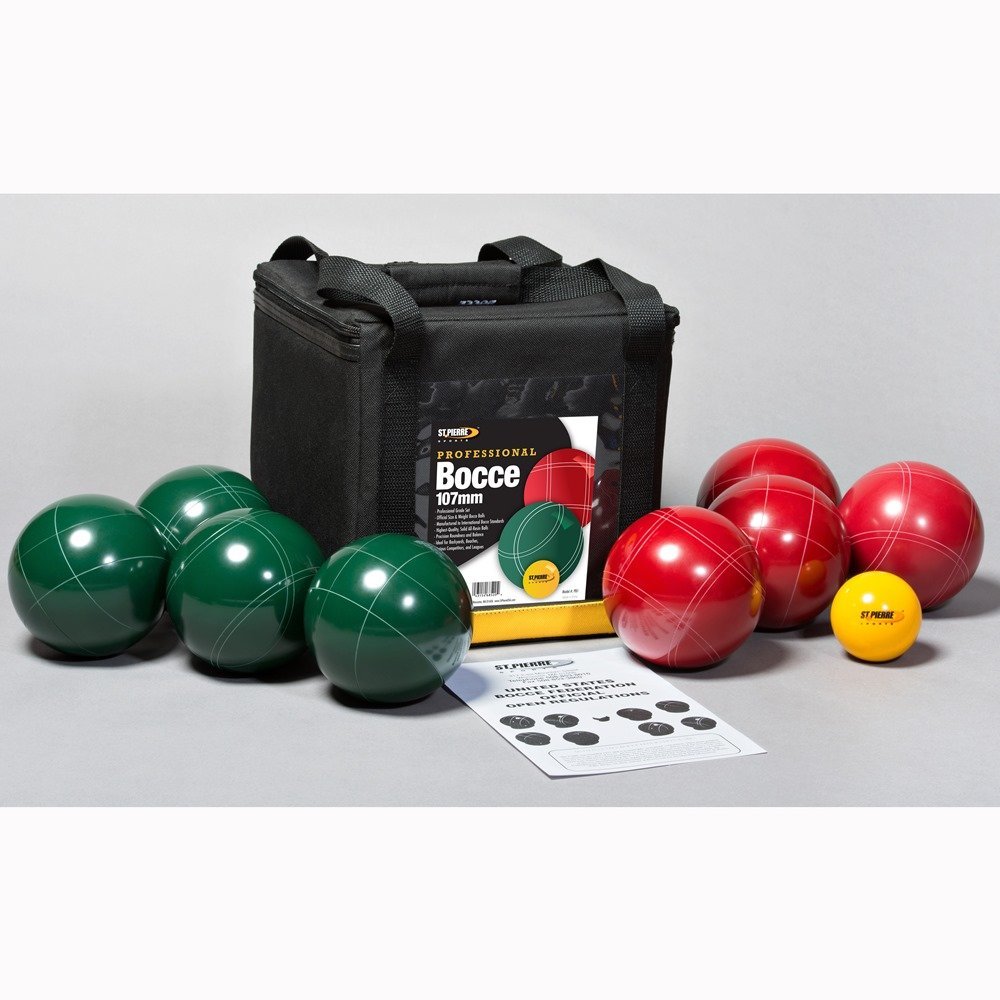 St Pierre Sports Pb1 Professional Bocce Set In A Nylon Bag - 107 Mm.