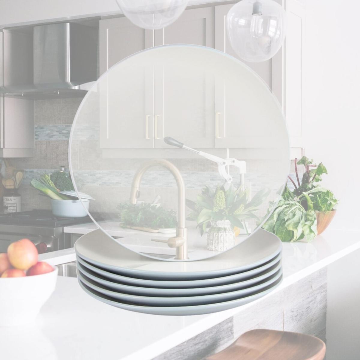 Picture of 10 Strawberry Street 2TONE-4-BLUW-6 8 in. Two Tone Coupe Salad Plate, Blue & White - Set of 6