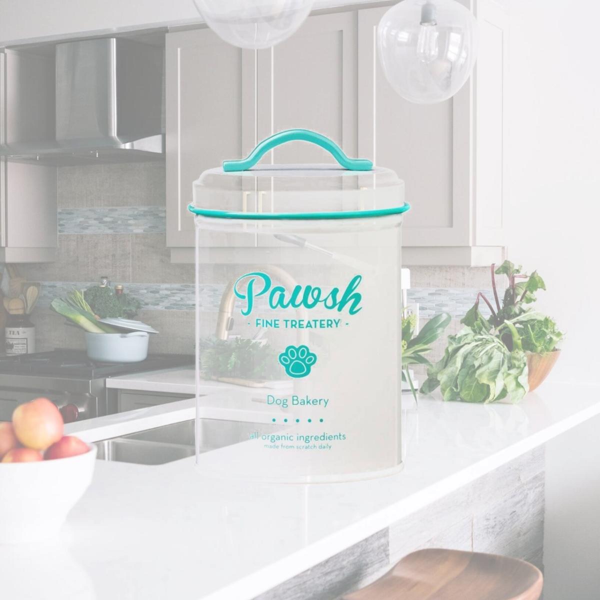 Picture of 10 Strawberry Street 7CDI012 44 oz Pawsh Metal Canister, Teal