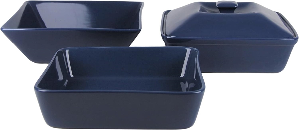 Picture of 10 Strawberry Street NOVA-45SQ-DRKBLU 10 Strawberry Street Nova Square 45 Piece Dinnerware Set, Dark Blue