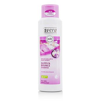Lavera 207750 Organic Mallow & Pearl Extract Gloss & Bounce Shampoo For Dull, Lifeless Hair