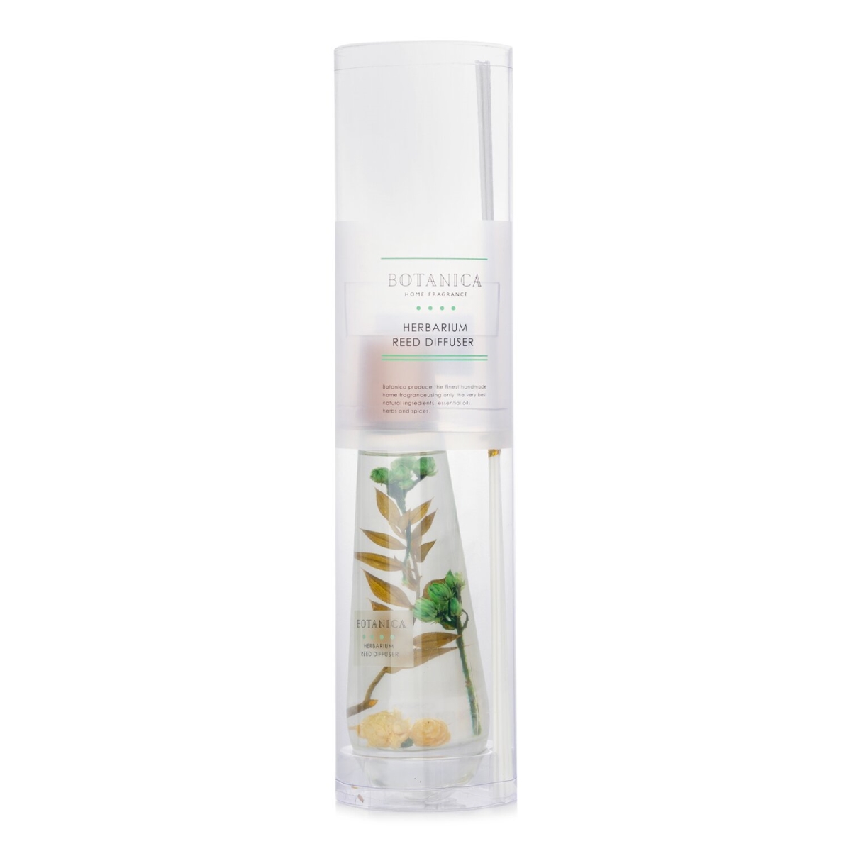 304517 4.73 oz Home Fragrance Herbarium Reed Diffuser, Green