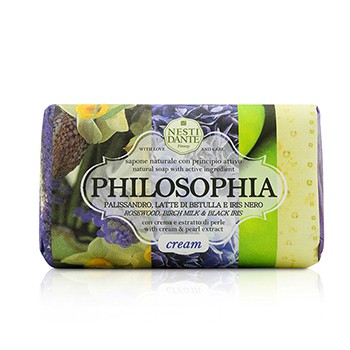 208649 Philosophia Natural Soap - Cream - Rosewood, Birch Milk & Black Iris With Cream & Pearl Extract