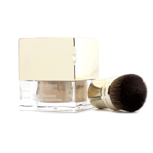 216004 13 G Skin Illusion Mineral & Plant Extracts Loose Powder Foundation With Brush, No.112 Amber