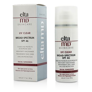 200794 1.7 Oz Uv Clear Facial Sunscreen Spf 46 For Skin Types Prone To Acne, Rosacea & Hyperpigmentation
