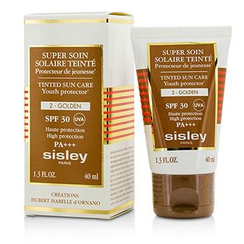 203723 1.3 Oz Super Soin Solaire Tinted Youth Protector Spf 30 Uva Pa Plus - No.2 Golden