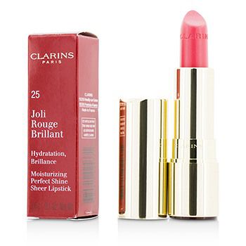 206202 0.1 Oz Joli Rouge Brillant For Moisturizing Perfect Shine Sheer Lipstick, 25 Rose Blossom
