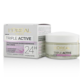 213614 1.7 Oz Triple Active Multi-protective Day Cream 24h Hydration For Dry & Sensitive Skin