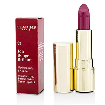 215192 0.1 Oz Joli Rouge Brillant Moisturizing Perfect Shine Sheer Lipstick - No.33 Soft Plum