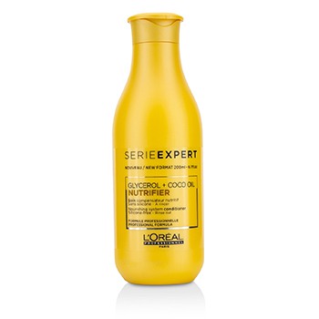 LOreal 217364 6.7 oz Professionnel Serie Expert - Nutrifier Glycerol Plus Coco Oil Nourishing System Silicone-Free Conditioner