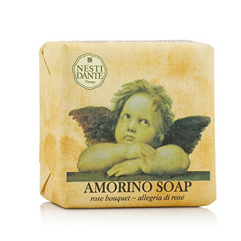 202752 5.3 Oz Amorino Natural Vegetable Bar Soap, Rose Bouquet
