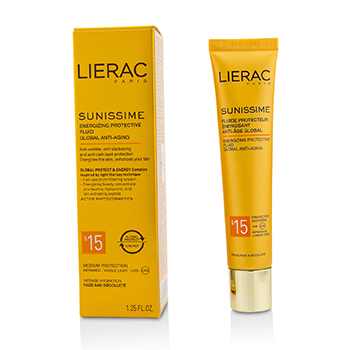 217941 40 Ml Sunissime Global Anti-aging Energizing Protective Fluid Spf15 For Face & Decollete