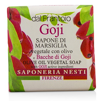 221050 100g Dal Frantoio Olive Oil Vegetal Soap - Goji